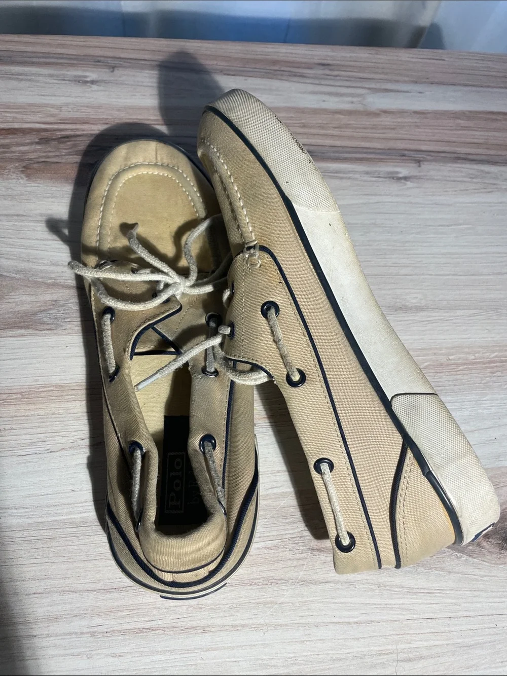 Polo by Ralph Lauren Men’s Tan Boat Shoes